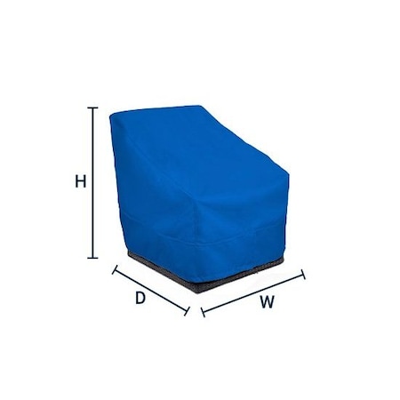 Eevelle MERIDIAN Series, Sectional Armless Chair Cover - Royal Blue, 34L x 28W x 30H MDSACS-RYL